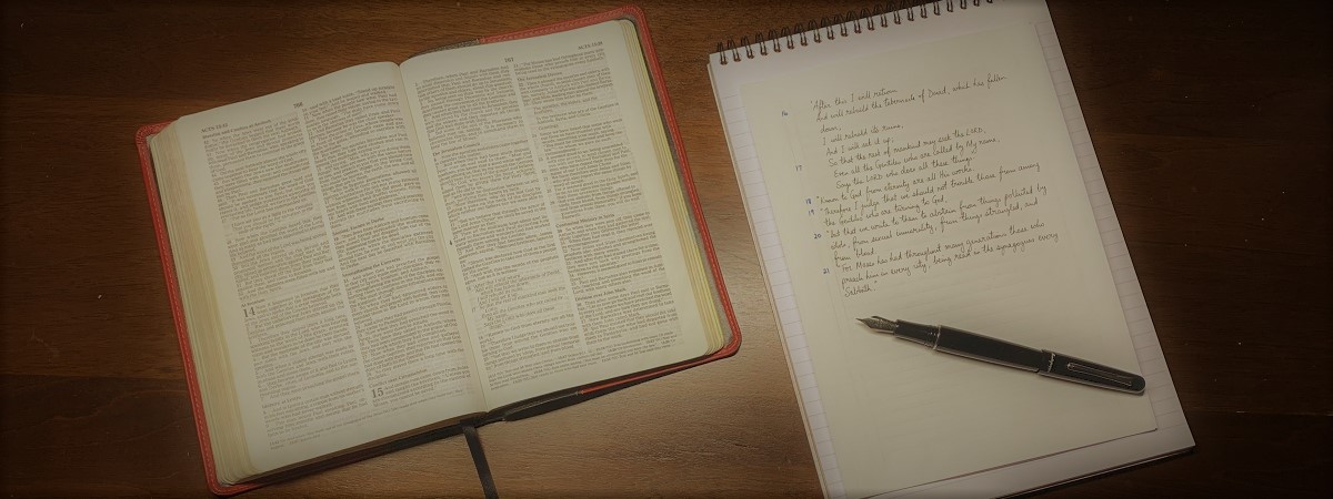 equipment for handwriting the bible