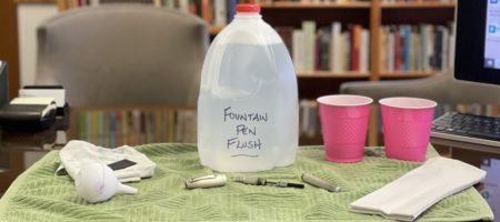 fountain pen flush cleaning
